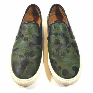 Coach Leather Wild Beast Print Slip-Ons